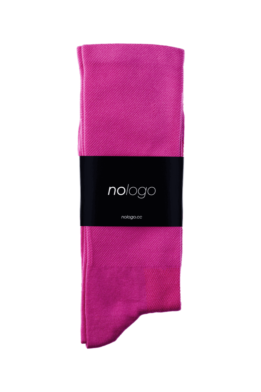 nologo fuchsia cycling socks product photo