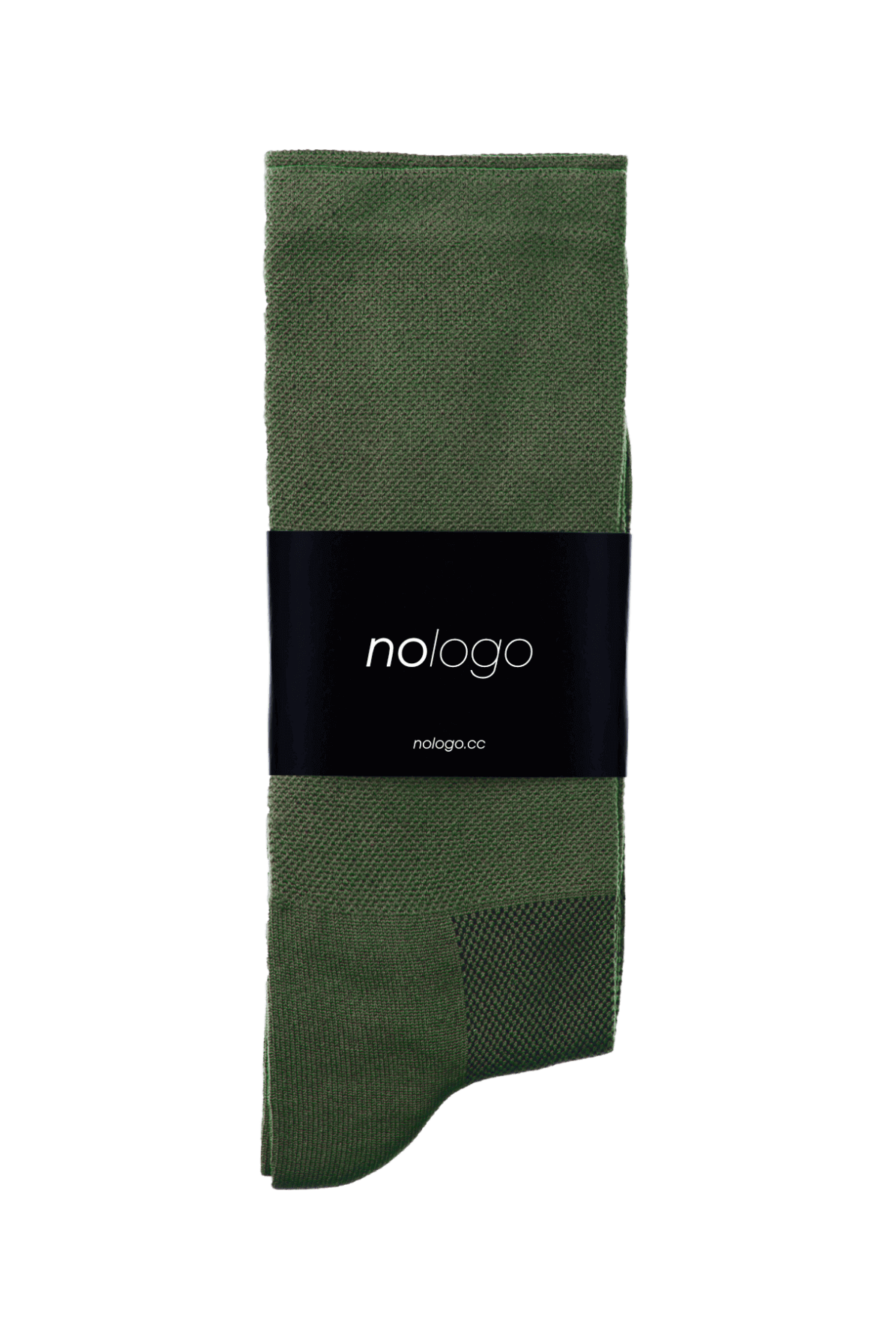 khaki green nologo cycling socks