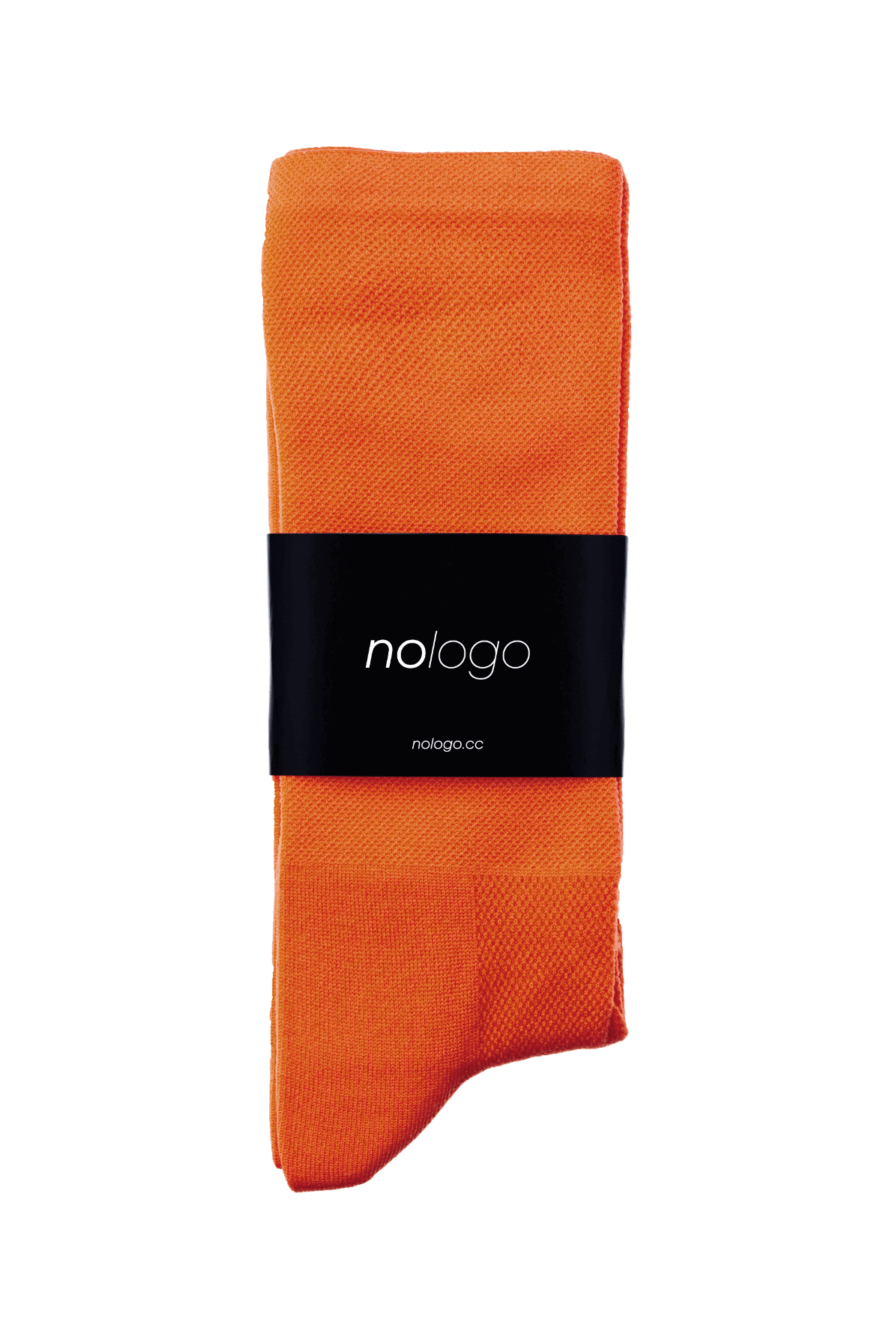 nologo orange cycling socks product photo