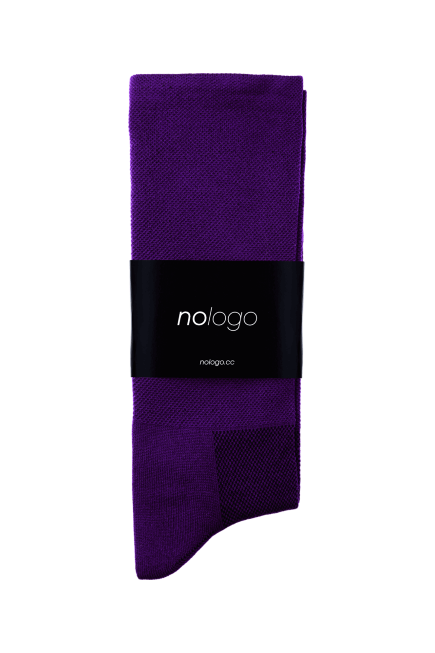 purple nologo cycling socks