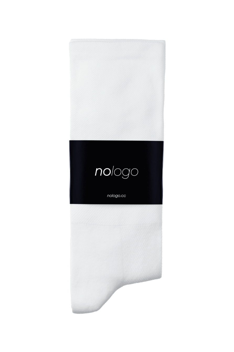 white nologo cycling socks