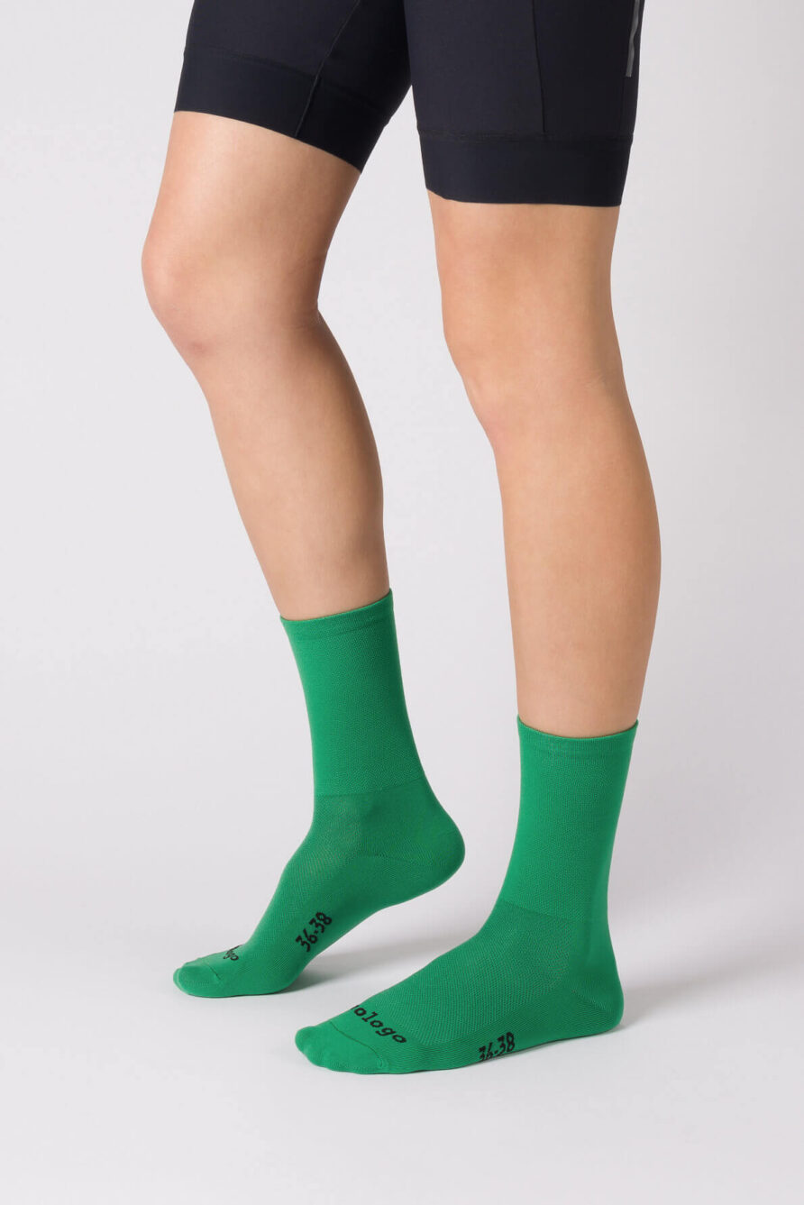 nologo classic emerald cycling socks