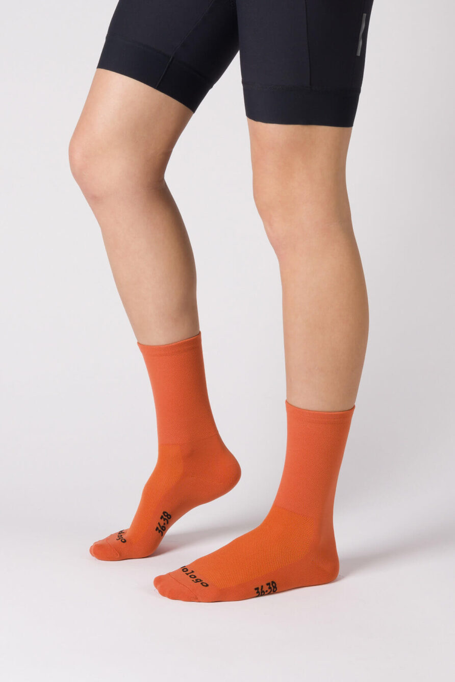 nologo classic ochre cycling socks
